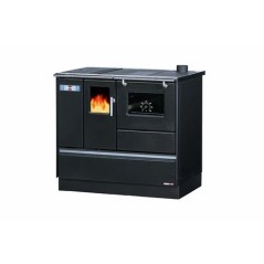 Cuisinière mixte SANNOVER CUISINIÈRE GRANULÉS AVEC FOUR CHAUFFAGE SEUL 8 KW GRIS ANTHRACITE