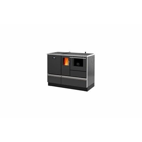 Cuisinière mixte SANNOVER CUISINIÈRE GRANULÉS AVEC BOUILLEUR 20 KW GRIS ANTHRACITE