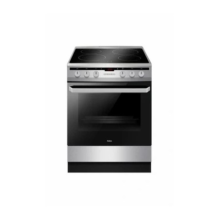 Cuisinière vitrocéramique AMICA CUISINIÈRE VITROCÉRAMIQUE 618CE3.333HTAQ 2000W 65L ÉLECTRIQUE ACIER INOXYDABLE NOIR