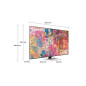 TV SAMSUNG QLED QE75Q83B 4K UHD 75'' 2022 Argent