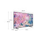 TV SAMSUNG QLED QE43Q68B 4K UHD 43'' 2022 Noir