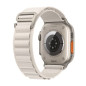Apple Watch Ultra + Cellular, boîtier Titane 49mm avec Boucle Alpine Lumière Stellaire Taille S Apple Watch Ultra + Cellular, boîtier Titane 49mm avec Boucle Alpine Lumière Stellaire Taille S
