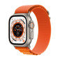 Apple Watch Ultra + Cellular, boîtier Titane 49mm avec Boucle Alpine Orange Taille L Apple Watch Ultra + Cellular, boîtier Titane 49mm avec Boucle Alpine Orange Taille L