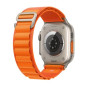 Apple Watch Ultra + Cellular, boîtier Titane 49mm avec Boucle Alpine Orange Taille L Apple Watch Ultra + Cellular, boîtier Titane 49mm avec Boucle Alpine Orange Taille L