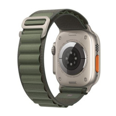 Apple Watch Ultra + Cellular, boîtier Titane 49mm avec Boucle Alpine Vert Taille M