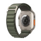 Apple Watch Ultra + Cellular, boîtier Titane 49mm avec Boucle Alpine Vert Taille M Apple Watch Ultra + Cellular, boîtier Titane 49mm avec Boucle Alpine Vert Taille M