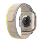 Apple Watch Ultra + Cellular, boîtier Titane 49mm avec Boucle Trail Jaune / Beige Taille M/L Apple Watch Ultra + Cellular, boîtier Titane 49mm avec Boucle Trail Jaune / Beige Taille M/L