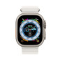 Apple Watch Ultra + Cellular, boîtier Titane 49mm avec Bracelet Océan Blanc Apple Watch Ultra + Cellular, boîtier Titane 49mm avec Bracelet Océan Blanc