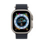 Apple Watch Ultra + Cellular, boîtier Titane 49mm avec Bracelet Océan Minuit Apple Watch Ultra + Cellular, boîtier Titane 49mm avec Bracelet Océan Minuit