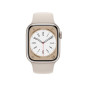 Apple Watch Series 8 GPS + Cellular, boîtier Acier inoxydable or 41mm avec Bracelet Sport Lumière Stellaire Apple Watch Series 8 GPS + Cellular, boîtier Acier inoxydable or 41mm avec Bracelet Sport Lumière Stellaire