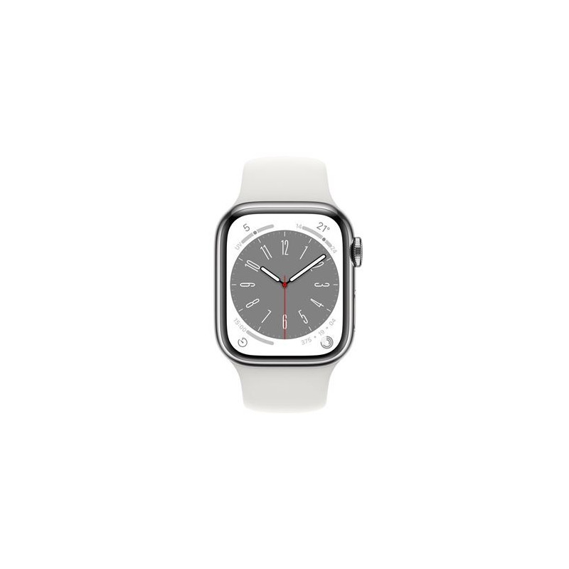 Apple Watch Series 8 GPS + Cellular, boîtier Aluminium Lumière Stellaire 41mm avec Bracelet Lumière Stellaire Apple Watch Series 8 GPS + Cellular, boîtier Aluminium Lumière Stellaire 41mm avec Bracelet Lumière Stellaire