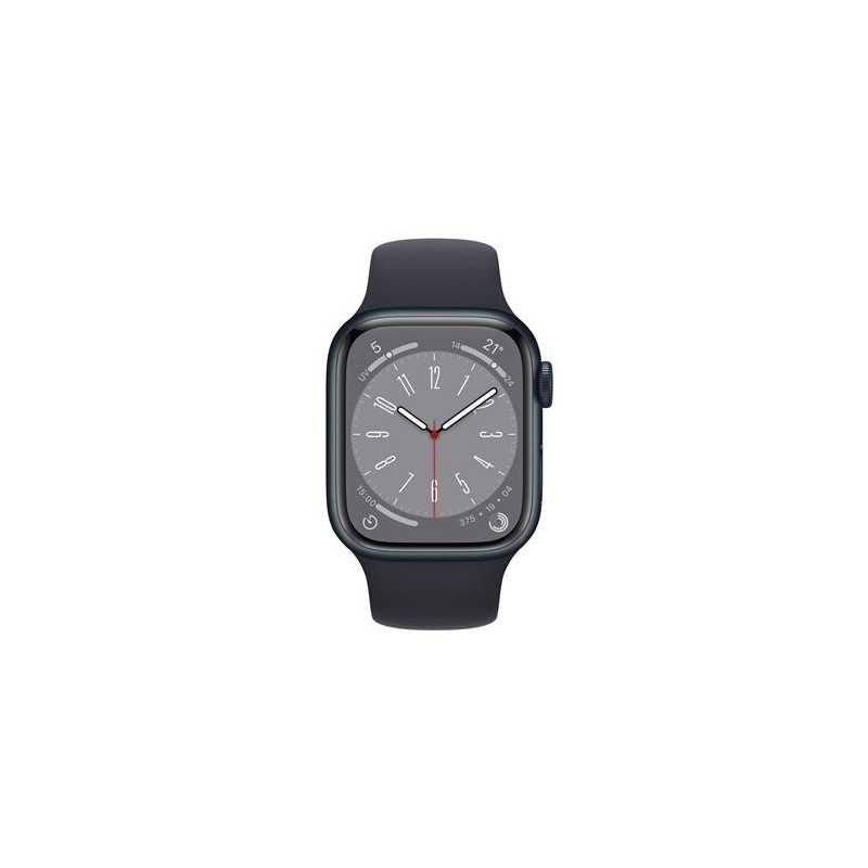 Apple Watch Series 8 GPS + Cellular, boîtier Aluminium Minuit 41mm avec Bracelet Sport Minuit Apple Watch Series 8 GPS + Cellular, boîtier Aluminium Minuit 41mm avec Bracelet Sport Minuit