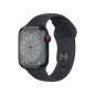 Apple Watch Series 8 GPS + Cellular, boîtier Aluminium Minuit 41mm avec Bracelet Sport Minuit Apple Watch Series 8 GPS + Cellular, boîtier Aluminium Minuit 41mm avec Bracelet Sport Minuit