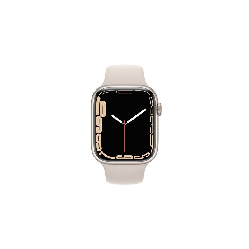 Apple Watch Series 7 GPS + Cellular, boîtier Aluminium Lumière Stellaire 41mm avec Bracelet Sport Lumière Stellaire Apple Watch Series 7 GPS + Cellular, boîtier Aluminium Lumière Stellaire 41mm avec Bracelet Sport Lumière Stellaire
