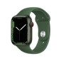 Apple Watch Series 7 GPS + Cellular, boîtier Aluminium Vert 45mm avec Bracelet Sport Trèfle Apple Watch Series 7 GPS + Cellular, boîtier Aluminium Vert 45mm avec Bracelet Sport Trèfle