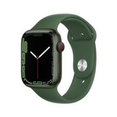 Apple Watch Series 7 GPS + Cellular, boîtier Aluminium Vert 41mm avec Bracelet Sport Trèfle