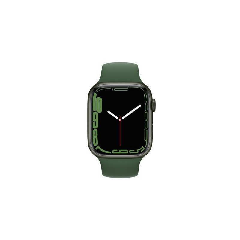 Apple Watch Series 7 GPS + Cellular, boîtier Aluminium Vert 41mm avec Bracelet Sport Trèfle Apple Watch Series 7 GPS + Cellular, boîtier Aluminium Vert 41mm avec Bracelet Sport Trèfle