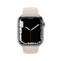 Apple Watch Series 7 GPS + Cellular, boîtier Acier Inoxydable Argent 41mm avec Bracelet Sport Lumière Stellaire Apple Watch Series 7 GPS + Cellular, boîtier Acier Inoxydable Argent 41mm avec Bracelet Sport Lumière Stellaire