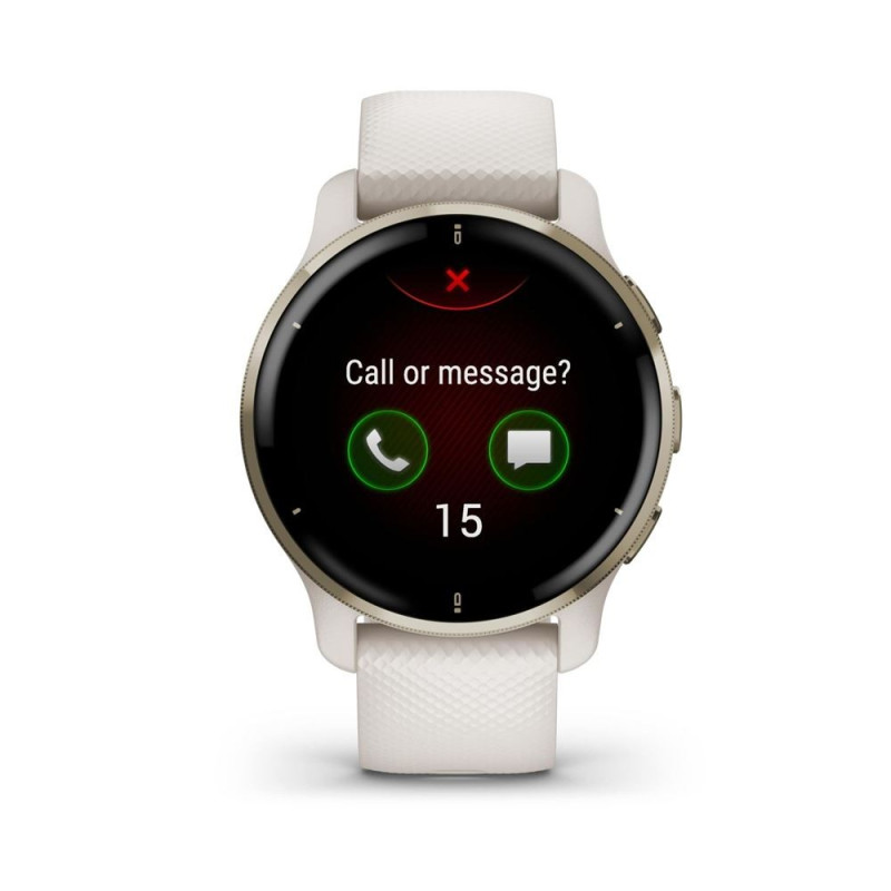 Garmin Venu 2 Plus Beige 43 mm avec bracelet ivoire Garmin Venu 2 Plus Beige 43 mm avec bracelet ivoire