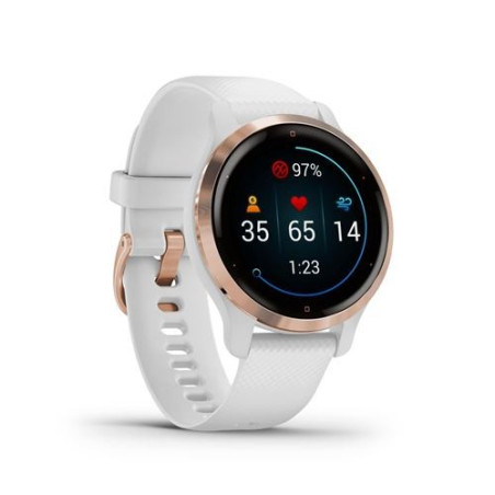 Garmin Collection Venu 2S Or rose avec bracelet Blanc