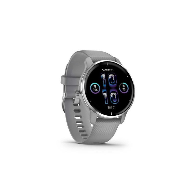 Garmin Venu 2 Plus Argent avec bracelet Gris