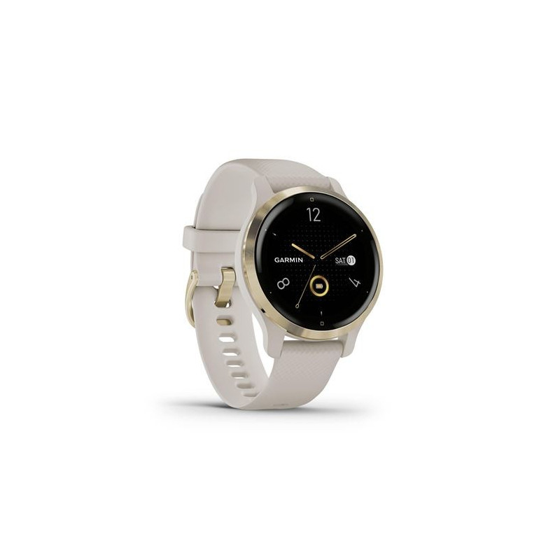 Garmin Collection Venu 2S Or clair avec bracelet Beige Garmin Collection Venu 2S Or clair avec bracelet Beige