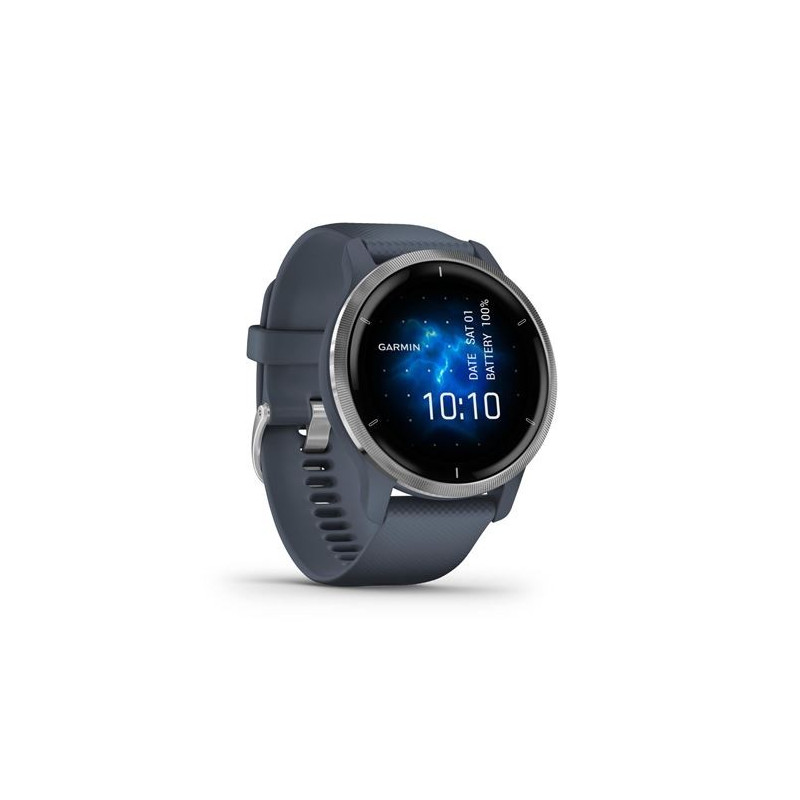 Garmin Collection Venu 2 Argent avec bracelet Bleu Garmin Collection Venu 2 Argent avec bracelet Bleu