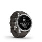 Garmin Fenix 7 Silver avec bracelet silicone Gris Garmin Fenix 7 Silver avec bracelet silicone Gris