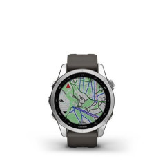 Garmin Fenix 7S Silver avec bracelet silicone Gris