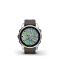 Garmin Fenix 7S Silver avec bracelet silicone Gris Garmin Fenix 7S Silver avec bracelet silicone Gris