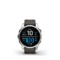 Garmin Fenix 7S Silver avec bracelet silicone Gris Garmin Fenix 7S Silver avec bracelet silicone Gris