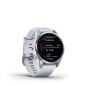 Garmin Fenix 7S Silver avec bracelet silicone Blanc Garmin Fenix 7S Silver avec bracelet silicone Blanc