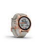 Garmin Fenix 7S Solar Rose Gold bracelet silicone Beige sable Garmin Fenix 7S Solar Rose Gold bracelet silicone Beige sable