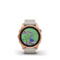 Garmin Fenix 7S Solar Rose Gold bracelet silicone Beige sable Garmin Fenix 7S Solar Rose Gold bracelet silicone Beige sable