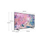 TV SAMSUNG QLED QE85Q60B 4K UHD 85'' 2022 Noir