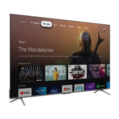 TV TCL 75C635 75'' QLED 4K UHD Smart TV Aluminium brossé 2022