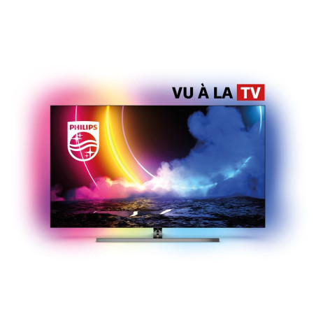 TV Philips Ambilight 55OLED856 55" 4K UHD OLED Android TV Gris métallique