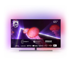 TV OLED Philips 65OLED887 164 cm Ambilight 4K UHD Android TV Metal chrome foncé 2022
