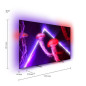 TV OLED Philips 77OLED807 194 cm Ambilight 4K UHD Android TV Metal argenté TV OLED Philips 77OLED807 194 cm Ambilight 4K UHD Android TV Metal argenté