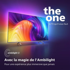TV LED Philips Ambilight 86PUS8807/12 217 cm 4K UHD Android TV Argent clair 2022
