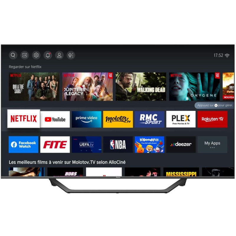 TV Hisense 43A7GQ Quantum Dot TV 43" QLDED 4K Smart TV Noir TV Hisense 43A7GQ Quantum Dot TV 43" QLDED 4K Smart TV Noir