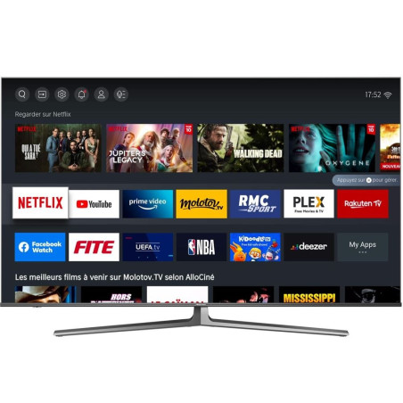 TV Hisense 55U8GQ Quantum Dot TV 55" QLDED 4K Smart TV Gris