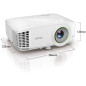 BenQ EH600 - Projecteur DLP - portable - 3D - 3500 lumens - Full HD - 16:9 - sans fil/Bluetooth BenQ EH600 - Projecteur DLP - portable - 3D - 3500 lumens - Full HD - 16:9 - sans fil/Bluetooth