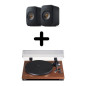 Enceintes actives Hifi connectées KEF LSX 2 (paire) + Platine vinyle Teac TN-280BT-A3 Noyer Enceintes actives Hifi connectées KEF LSX 2 (paire) + Platine vinyle Teac TN-280BT-A3 Noyer