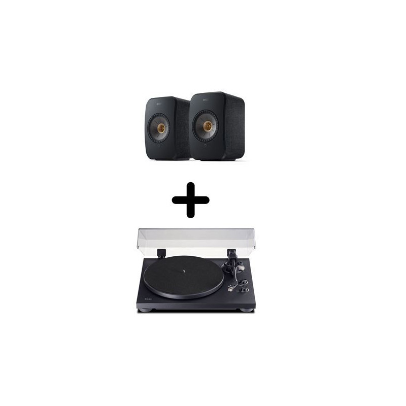 Enceintes actives Hifi connectées KEF LSX 2 Noir (paire) + Platine vinyle Teac TN-280BT-A3 Noir Enceintes actives Hifi connectées KEF LSX 2 Noir (paire) + Platine vinyle Teac TN-280BT-A3 Noir