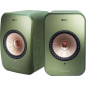 Enceintes actives Hifi connectées Kef LSX Vert Olive vendues par paire Enceintes actives Hifi connectées Kef LSX Vert Olive vendues par paire