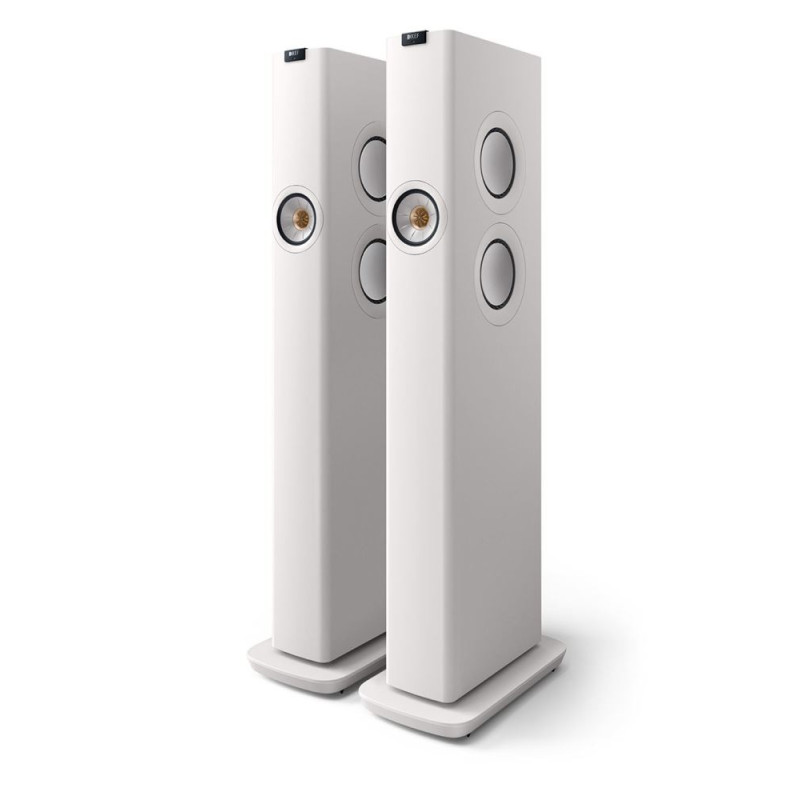 Enceintes connectées Hi-Fi Kef LS60 Wireless Blanc Vendues à la paire Enceintes connectées Hi-Fi Kef LS60 Wireless Blanc Vendues à la paire