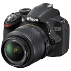 Nikon D3200 Noir + Obj. Nikon AF-S DX VR 18 - 55 mm f/3.5 - 5.6 série G