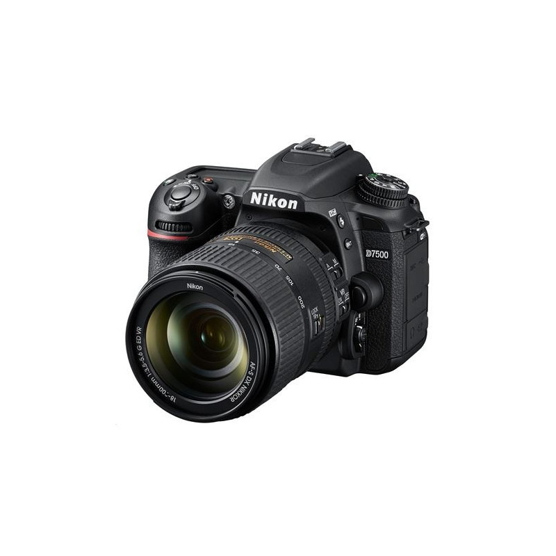 Appareil photo reflex Nikon D7500 + Objectif AF-S DX 18-200mm f/3,5-5,6 G ED VRII
