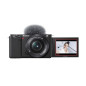 hybride Sony ZV-E10 + E PZ 16-50mm f/3,5-5,6 OSS + 2ème batterie + Chargeur de batterie